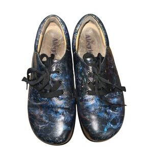 Alegria Kimi-148 Womens US 7-7.5 EU 38 Pre-Owned Vortex Leather Sneakers Shoes